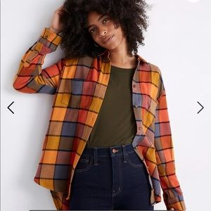 Madewell Flannel Sunday Shirt in Emmy Plaid